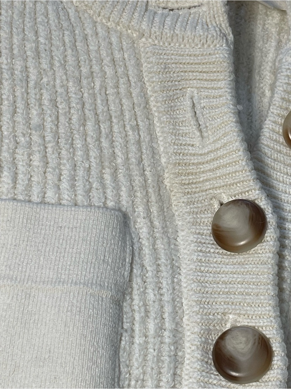 Sezane Eloi jumper cream crop merino wool sweater women’s XS - Picture 14 of 14